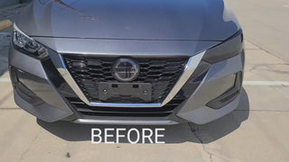 Vinyl Chrome Delete Grille Side Window Wheel Blackout Decal Stickers Overlay Film Fits Nissan Sentra 2020-2025