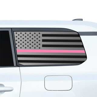 Fits Toyota Land Cruiser 2024-2026 Quarter Window American Flag Vinyl Decal Stickers - Bogar Tech Designs