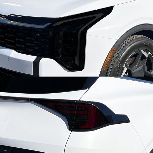 KIA Sportage 2026–2027 Dark Smoke Headlight & Taillight Tint Kit – Precut Vinyl Lens Overlays
