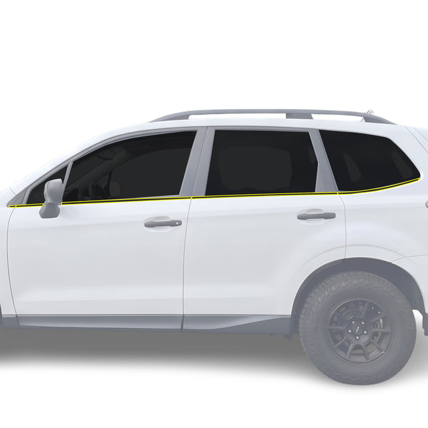 Fits Subaru Forester 2014-2018 Vinyl Chrome Delete Grille Blackout Decal Stickers Overlay Film