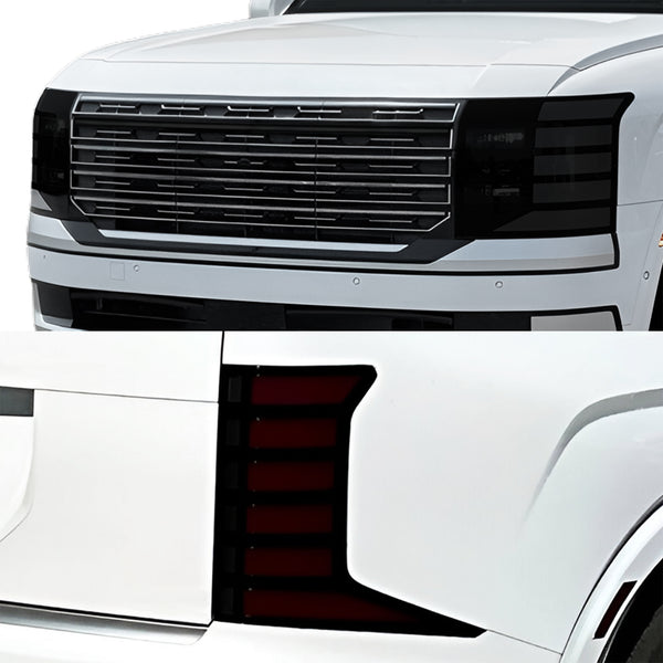 Hyundai Palisade 2026–2027 Dark Smoke Headlight & Taillight Tint Kit – Precut Vinyl Lens Overlays