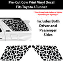 Fits Toyota 4Runner 2025-2026 Animal Leopard Cheetah Cow Window Vinyl Decal Stickers - Bogar Tech Designs