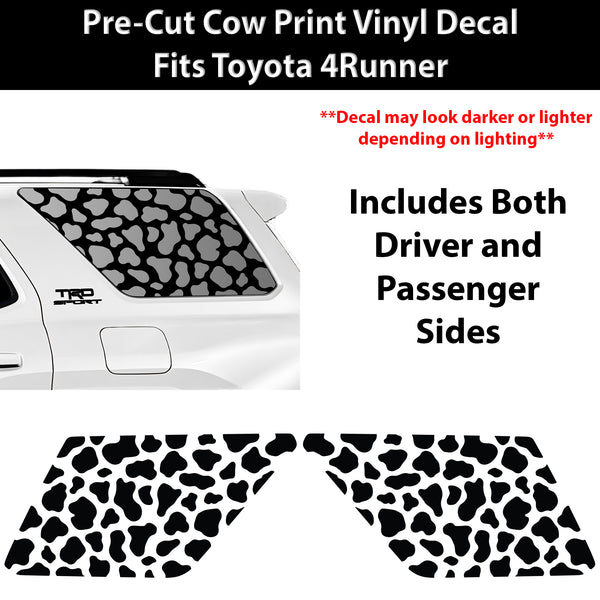 Fits Toyota 4Runner 2025-2026 Animal Leopard Cheetah Cow Window Vinyl Decal Stickers - Bogar Tech Designs