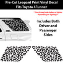 Fits Toyota 4Runner 2025-2026 Animal Leopard Cheetah Cow Window Vinyl Decal Stickers - Bogar Tech Designs