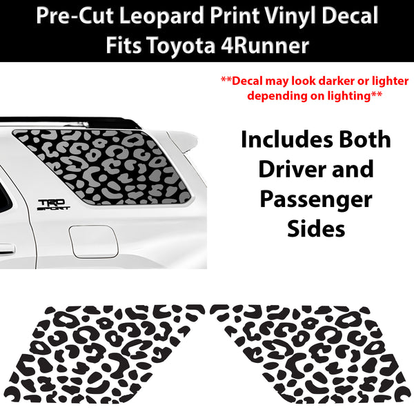 Fits Toyota 4Runner 2025-2026 Animal Leopard Cheetah Cow Window Vinyl Decal Stickers - Bogar Tech Designs