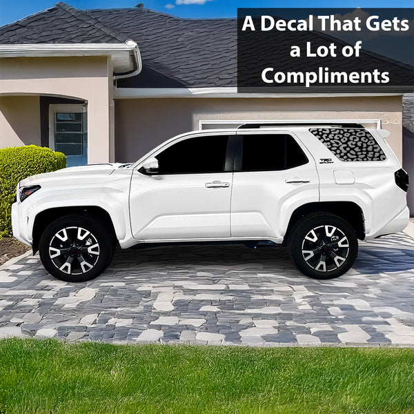 Fits Toyota 4Runner 2025-2026 Animal Leopard Cheetah Cow Window Vinyl Decal Stickers - Bogar Tech Designs