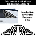 Fits Cadillac Escalade IQ 2025-2026 Animal Leopard Cheetah Cow Window Vinyl Decal Stickers - Bogar Tech Designs