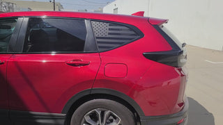 American Flag Quarter Window Vinyl Decal Stickers Fits Honda CR-V 2017-2022