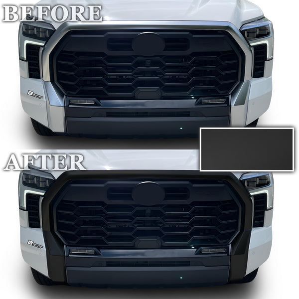 Vinyl Chrome Delete Wheel Front Grille Rear Bumper Trim Blackout Decal Stickers Overlay Film Fits Toyota Tundra