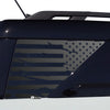 Precut American Flag Rear Side Quarter Window Decal Stickers Fits Ford Bronco Sport 2021 - 2025 - Bogar Tech Designs