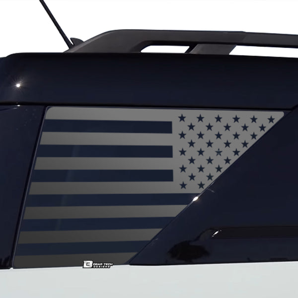 American Flag Quarter Window Decal for Ford Bronco Sport 2021-2026 β Precut Matte Black Vinyl