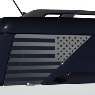 Precut American Flag Rear Side Quarter Window Decal Stickers Fits Ford Bronco Sport 2021 - 2025 - Bogar Tech Designs