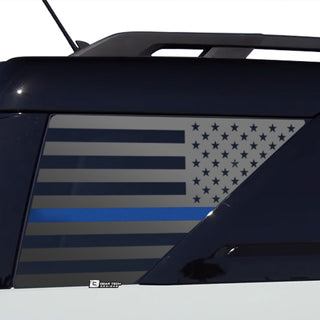 Precut American Flag Rear Side Quarter Window Decal Stickers Fits Ford Bronco Sport 2021 - 2025 - Bogar Tech Designs