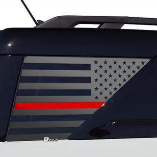 Precut American Flag Rear Side Quarter Window Decal Stickers Fits Ford Bronco Sport 2021 - 2025 - Bogar Tech Designs