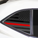 Quarter Window American Flag Vinyl Decal Stickers Fits Chevrolet Camaro 2010 - 2015 - Bogar Tech Designs