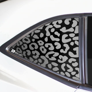 Precut Quarter Window Animal Leopard Print Vinyl Decal Sticker Fits Chevrolet Camaro 2010 - 2015 - Bogar Tech Designs