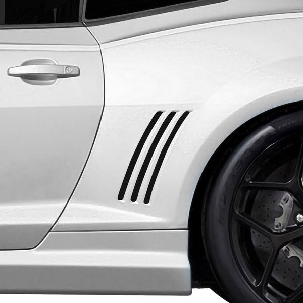 Side Vent Gill Stripes Vinyl Decal Inserts Fits Camaro 2010 - 2015 - Bogar Tech Designs