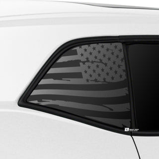 Quarter Window American Flag Vinyl Decal Stickers Fits Challenger 2008 - 2023 - Bogar Tech Designs