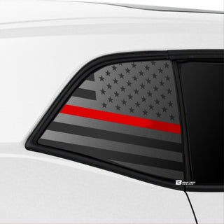 Quarter Window American Flag Vinyl Decal Fits Challenger 2008-2022 - Tint, Paint Protection, Decals & Accessories for your Vehicle online - Bogar Tech Designs