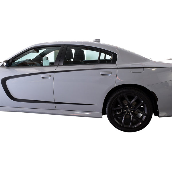 Door Side C - Stripes Accent Graphic Vinyl Decal Stickers Fits Dodge Charger 2015 - 2023 - Bogar Tech Designs