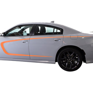 Door Side C-Stripes Accent Graphic Vinyl Decal Fits Dodge Charger 2015 - 2022 - Tint, Paint Protection, Decals & Accessories for your Vehicle online - Bogar Tech Designs