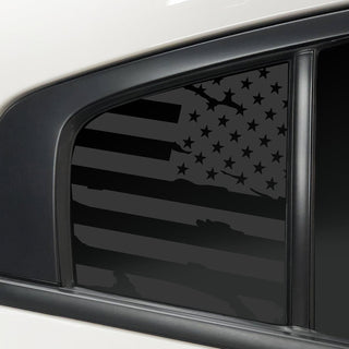 Quarter Window American Flag Vinyl Decal Stickers Fits Dodge Charger 2011 - 2023 - Bogar Tech Designs