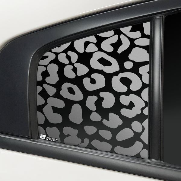 Quarter Window & Fuel Door Leopard Print Vinyl Decal Stickers Fits Dodge Charger 2011-2023