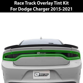 Dodge Charger Racetrack Tail Light Side Markers Headlight Precut Tint Kit Overlay Film 2015 - 2023 - Bogar Tech Designs