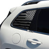 American Flag Rear Side Quarter Window Precut Decal Stickers Fits Jeep Cherokee 2014 - 2023 - Bogar Tech Designs