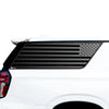 American Flag Window Vinyl Decal Stickers Fits Chevy Suburban GMC Yukon XL 2021 - 2025Blue Pink Red Green Line - Bogar Tech Designs