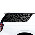 Animal Leopard Cow Paw Heart Window Vinyl Decal Stickers Fits Chevy Suburban GMC Yukon XL 2022 2023 2024 2025 Blue Pink Red Green Line - Bogar Tech Designs