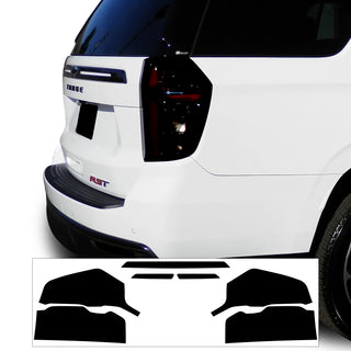 Full Headlight Taillight Precut Smoked PPF Tint Kit Film Overlay Fits Chevy Tahoe Suburban 2021 - 2024 - Bogar Tech Designs