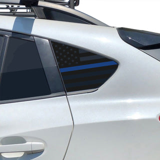 Rear Quarter Window American Flags Vinyl Decal Sticker Fits Subaru CrossTrek XV 2018 - 2021 - Bogar Tech Designs