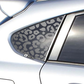 Precut Rear Quarter Window Leopard Print Vinyl Decal Fits Subaru CrossTrek XV 2012 - 2017 - Bogar Tech Designs