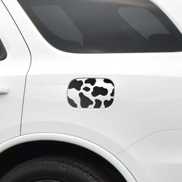 Precut Cow Print Rear Side Quarter Window Fuel Door Decal Stickers Fits Dodge Durango 2014 - 2023 - Bogar Tech Designs