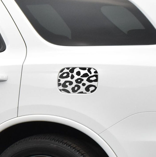 Precut Leopard Cheetah Rear Side Quarter Window Fuel Door Decal Stickers Fits Dodge Durango 2014 - 2023 - Bogar Tech Designs