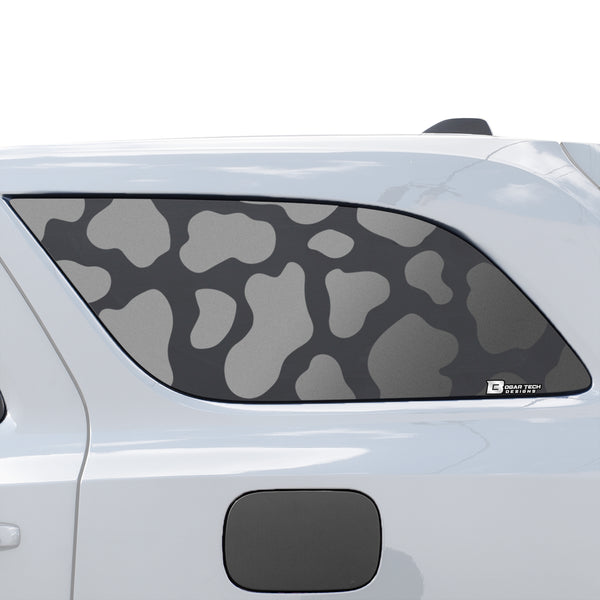Precut Cow Print Rear Side Quarter Window Fuel Door Decal Stickers Fits Dodge Durango 2014 - 2023 - Bogar Tech Designs