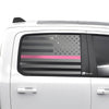 American Flag Side Window Vinyl Decal Stickers Fits Dodge Ram 2019 - 2025 - Bogar Tech Designs
