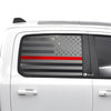 American Flag Side Window Vinyl Decal Stickers Fits Dodge Ram 2019 - 2025 - Bogar Tech Designs