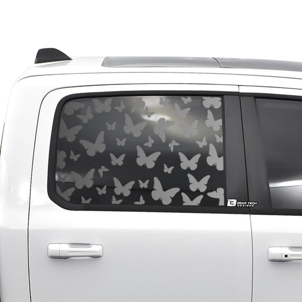 Animal Leopard Paw Heart Window Vinyl Decal Stickers Fits Dodge Ram 2019 2020 2021 2022 2023 - Bogar Tech Designs