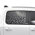 Animal Leopard Paw Heart Window Vinyl Decal Stickers Fits Dodge Ram 2019 2020 2021 2022 2023 - Bogar Tech Designs