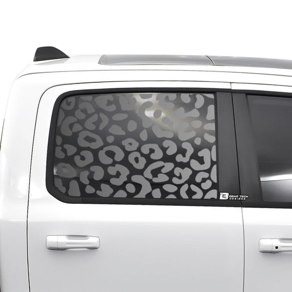 Animal Leopard Paw Heart Window Vinyl Decal Stickers Fits Dodge Ram 2019 2020 2021 2022 2023 - Bogar Tech Designs