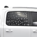 Animal Leopard Paw Heart Window Vinyl Decal Stickers Fits Dodge Ram 2019 2020 2021 2022 2023 - Bogar Tech Designs