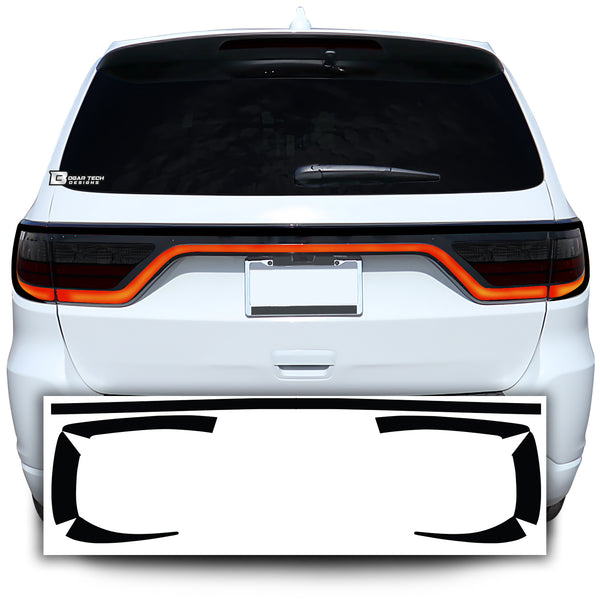 Tail Light Race Track Bat Vinyl Overlay Decal Sticker Film Fits Dodge Durango 2014 - 2022 Gloss - Bogar Tech Designs