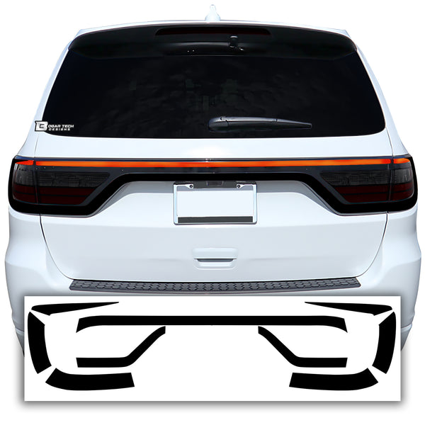 Tail Light Race Track Bat Vinyl Overlay Decal Sticker Film Fits Dodge Durango 2014 - 2022 Gloss - Bogar Tech Designs