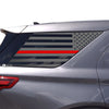 Precut American Flag Rear Side Quarter Window Decal Stickers Fits Ford Explorer 2020 - 2025 - Bogar Tech Designs