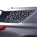 Precut Leopard Cheetah Print Rear Side Quarter Window Decal Stickers Fits Ford Explorer 2020+ - Bogar Tech Designs