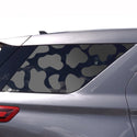 Precut Cow Print Rear Side Quarter Window Decals Fits Ford Explorer 2020+ - Bogar Tech Designs