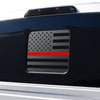 Rear Middle Window American Flag Vinyl Decal Sticker Fits F150 F250 F350 - Bogar Tech Designs
