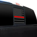 Precut Rear Middle Window American Flag Vinyl Decal Sticker Fits Ford F150 2004 - 2014 - Bogar Tech Designs